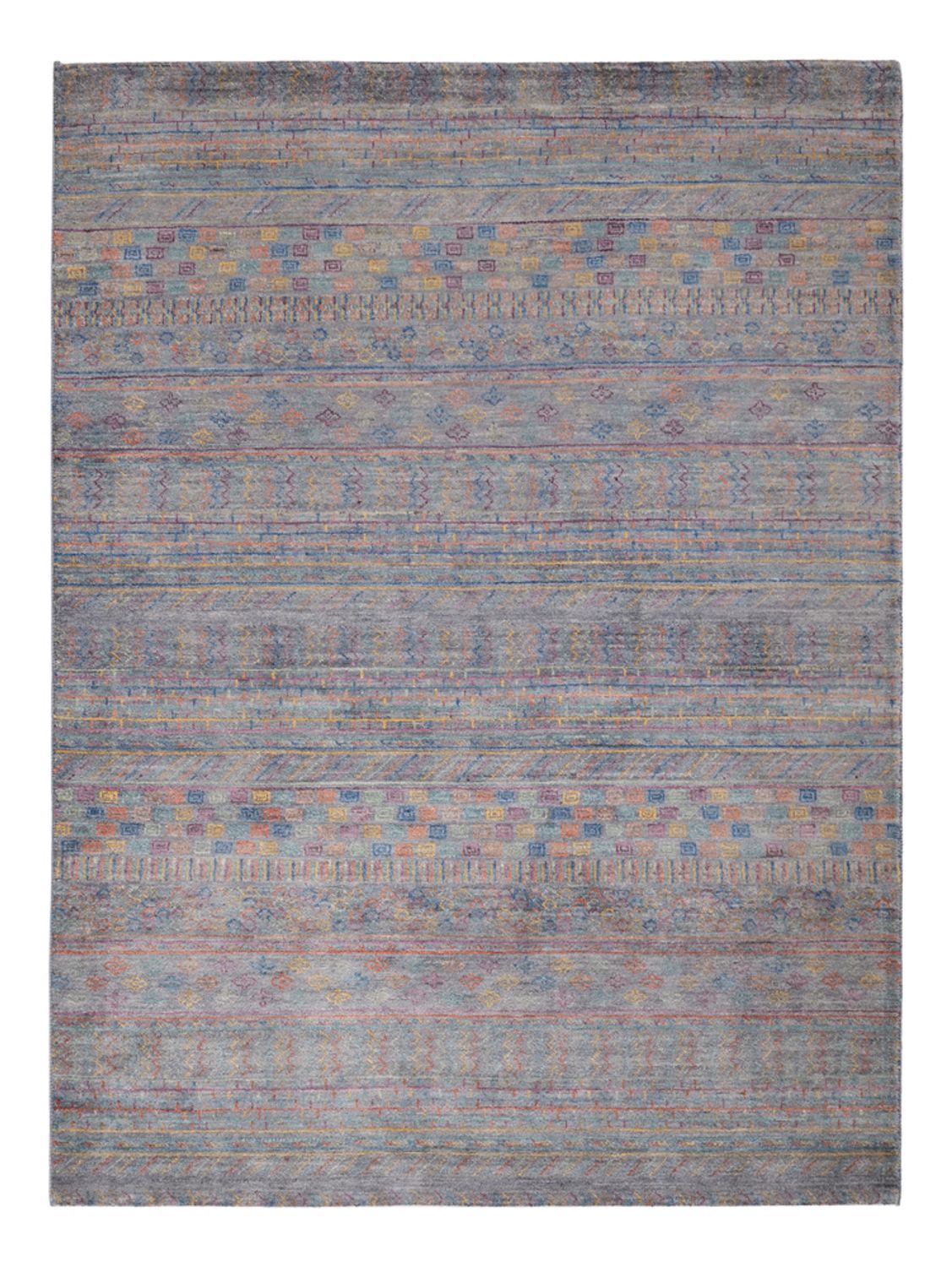 Designer tæppe - 205 x 152 cm - mørkeblå