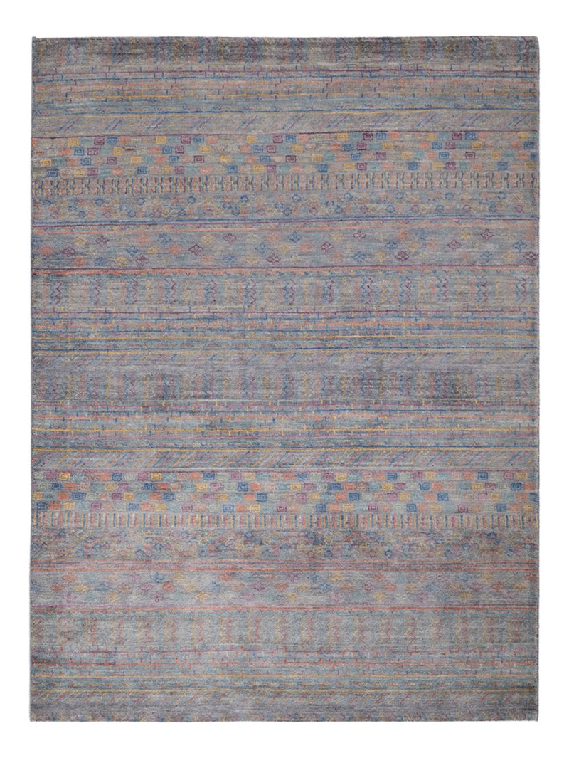 Designer tæppe - 205 x 152 cm - mørkeblå
