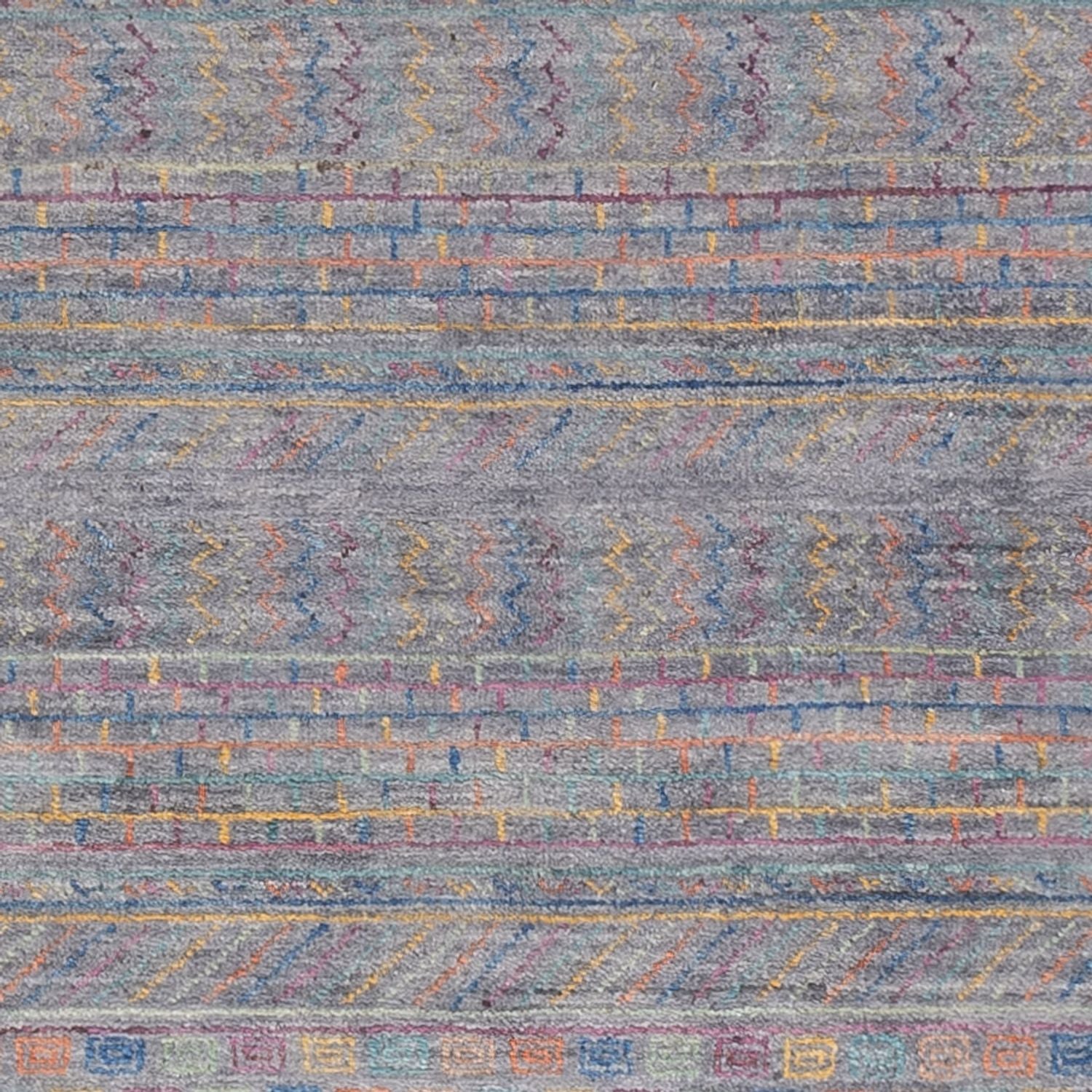 Designer tæppe - 205 x 152 cm - mørkeblå