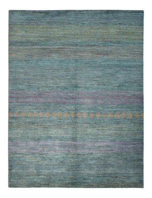 Designer tæppe - 196 x 152 cm - mørkegrøn