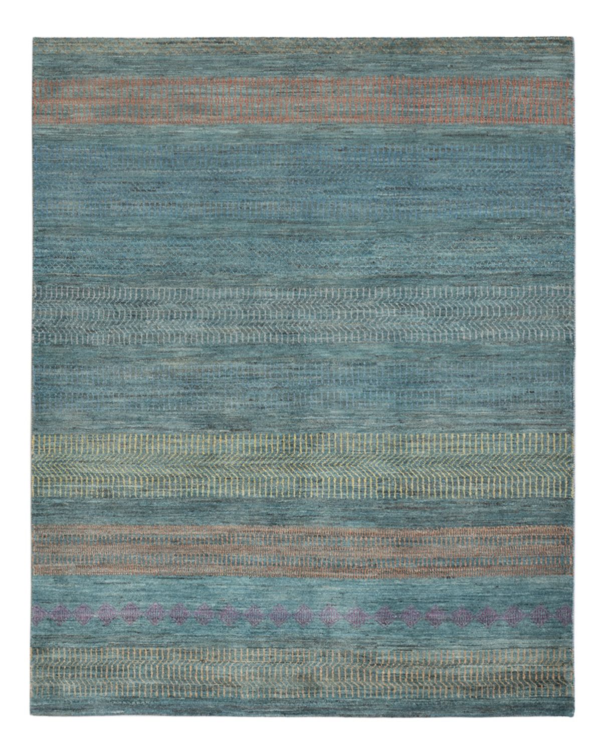 Designer tæppe - 195 x 154 cm - mørkegrøn