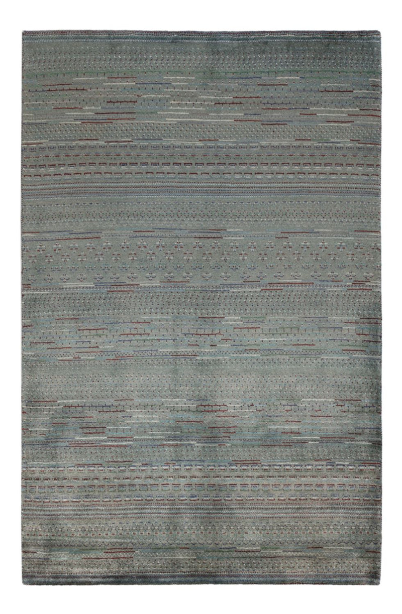 Gabbeh-tæppe - Persisk - 208 x 136 cm - mørkegrøn