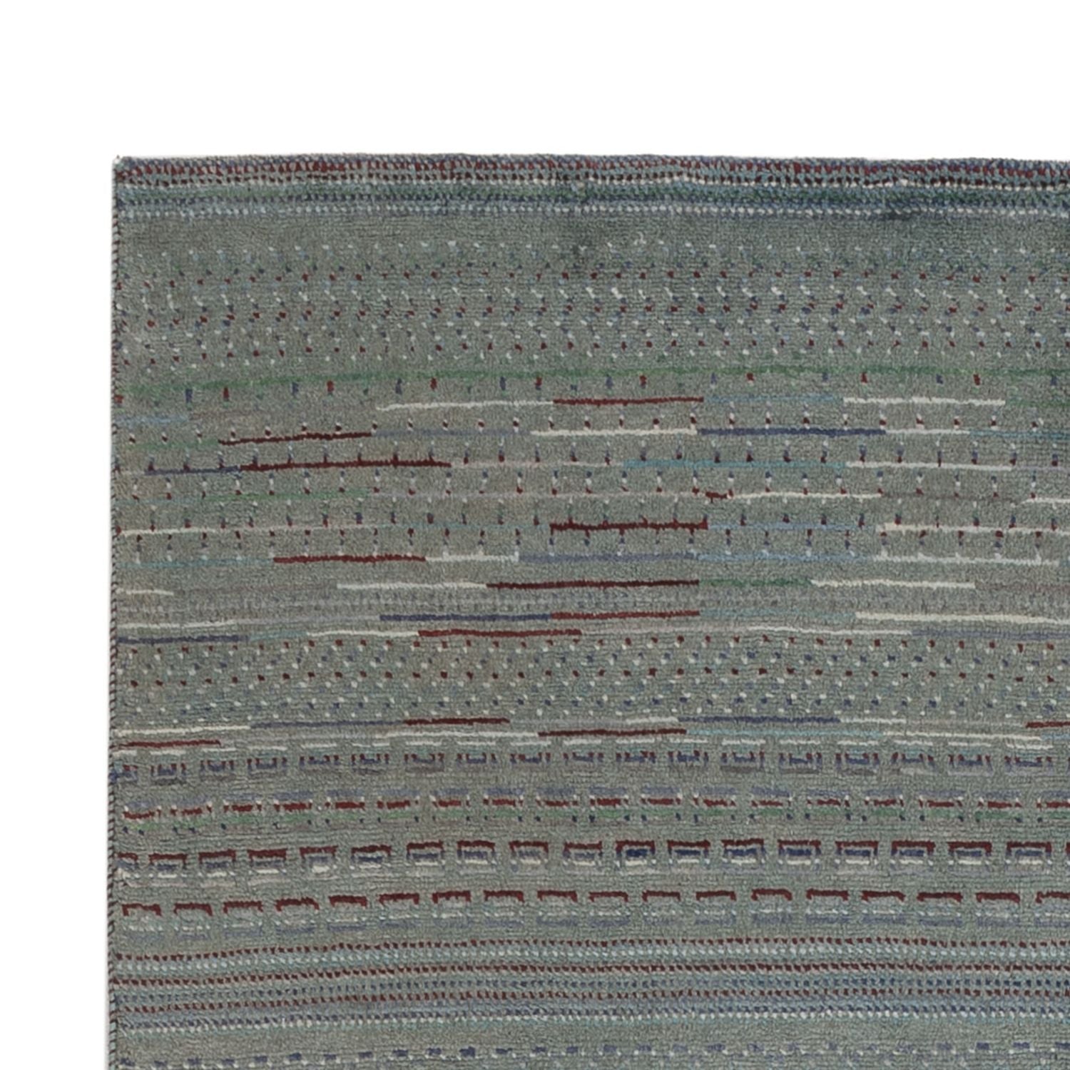 Gabbeh-tæppe - Persisk - 208 x 136 cm - mørkegrøn