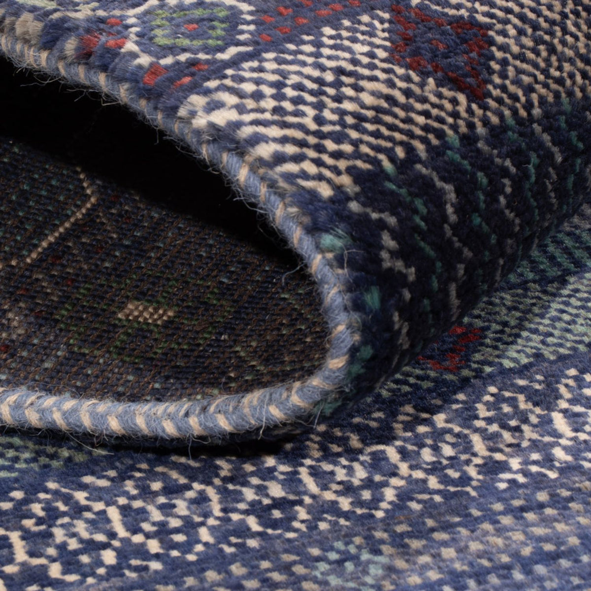 Gabbeh-tæppe - Persisk - 191 x 140 cm - mørkeblå