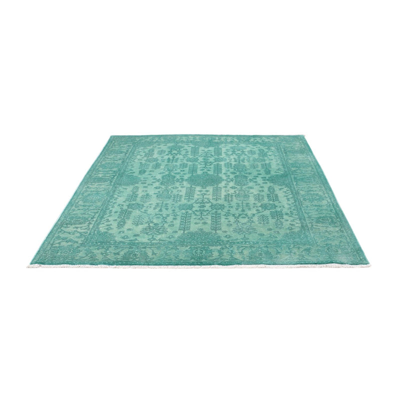 Designer tæppe - 196 x 156 cm - turkis