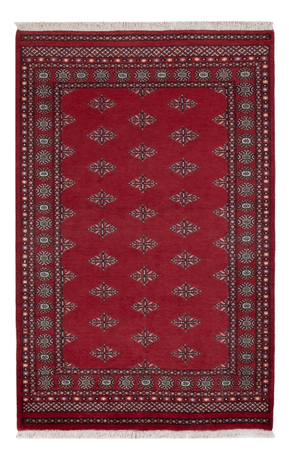 Pakistan Tæppe - 217 x 139 cm - rød