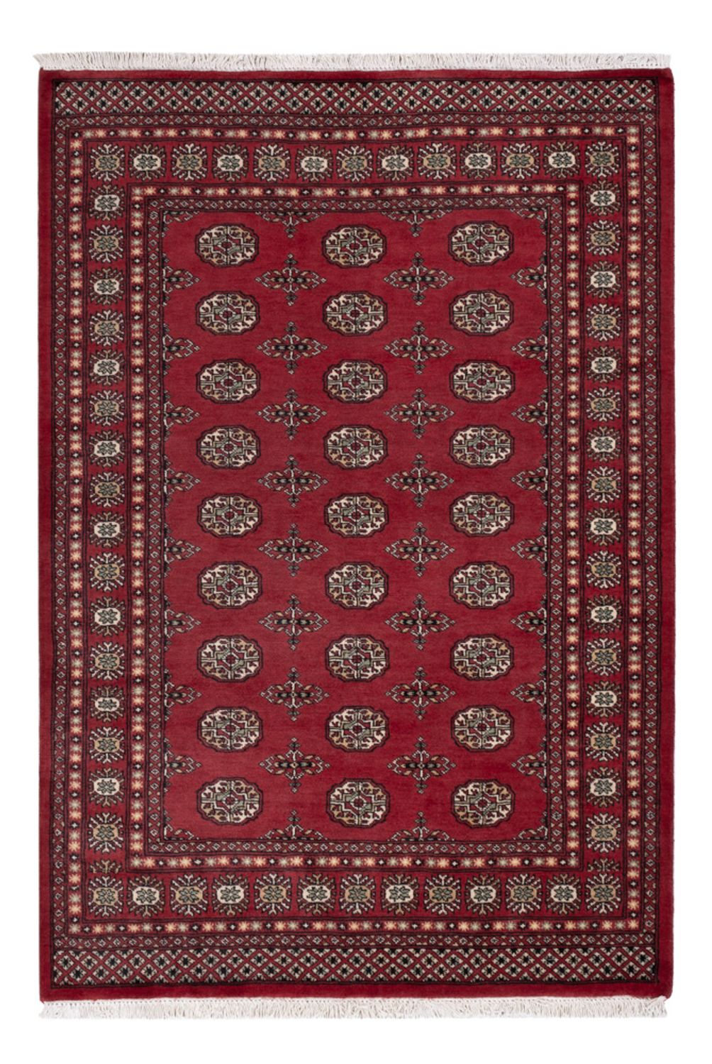 Pakistan Tæppe - 204 x 141 cm - rød