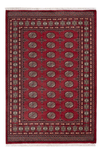 Pakistan Tæppe - 204 x 141 cm - rød