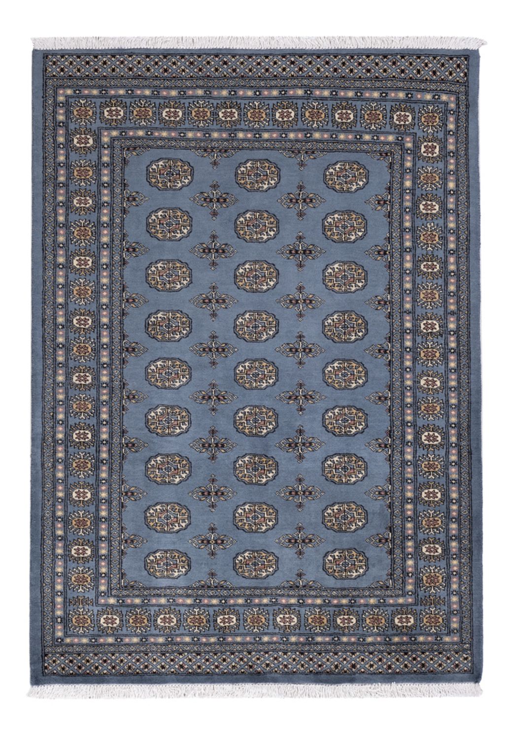Pakistan Tæppe - 194 x 141 cm - blå