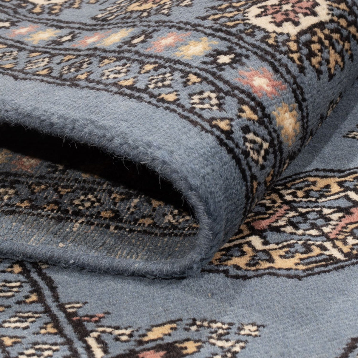 Pakistan Tæppe - 194 x 141 cm - blå