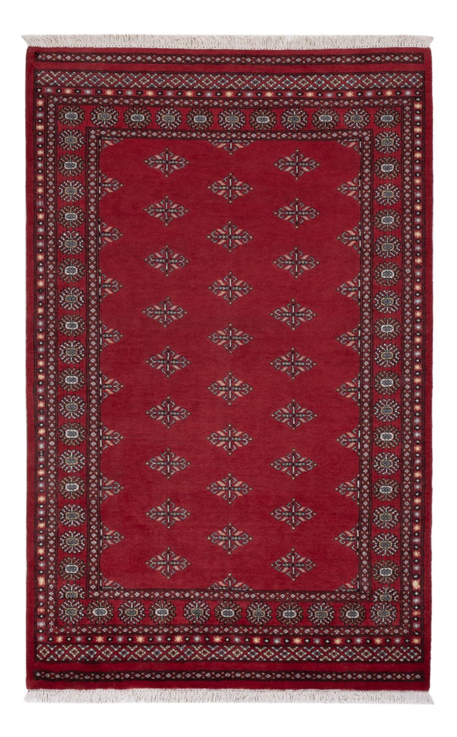 Pakistan Tæppe - 218 x 140 cm - rød