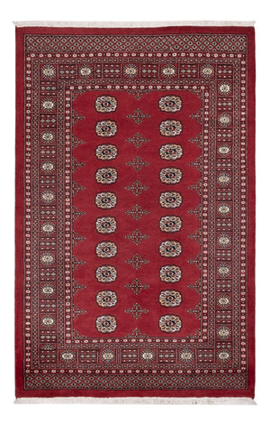 Pakistan Tæppe - 216 x 139 cm - rød