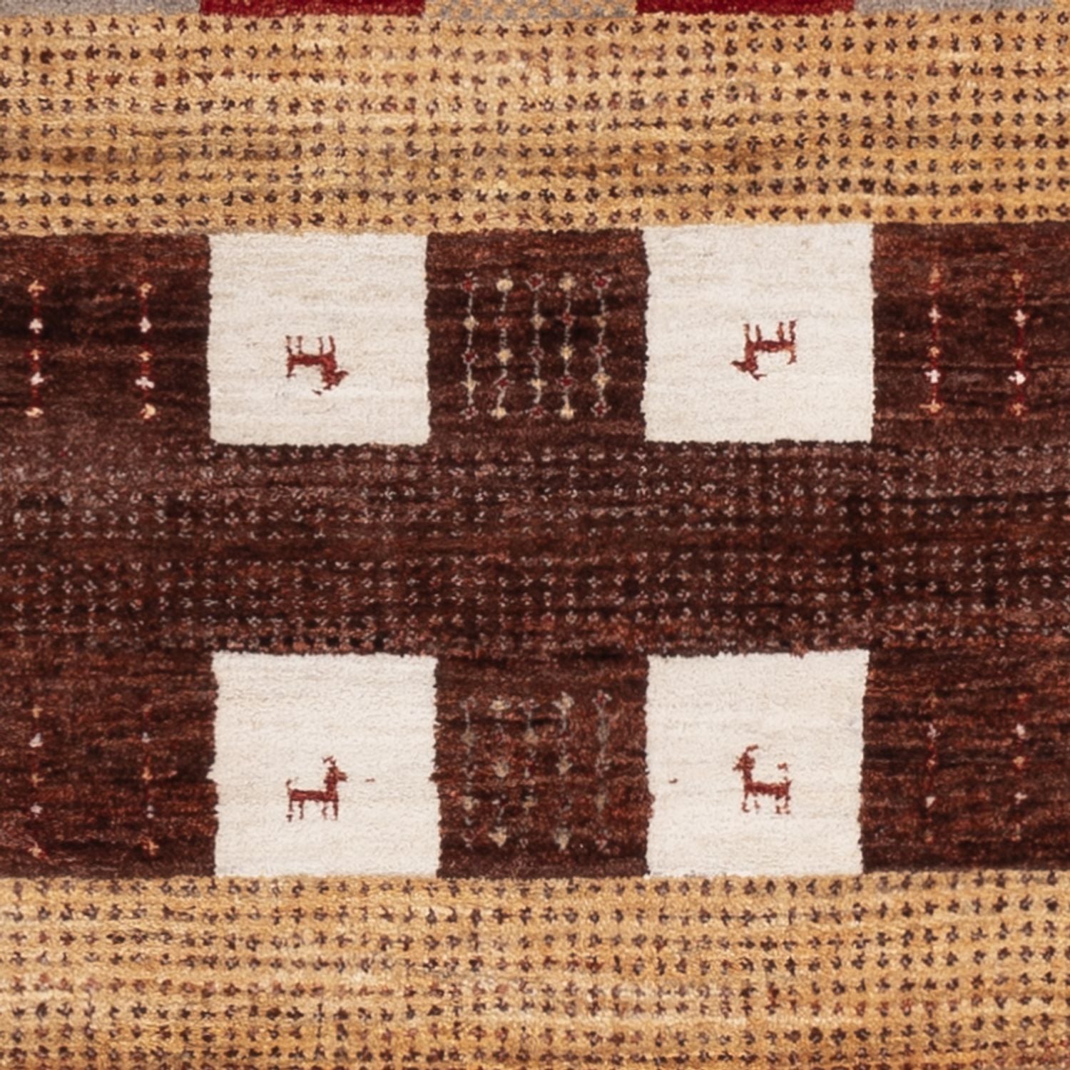 Gabbeh-tæppe - Loribaft Indus - 204 x 143 cm - flerfarvet