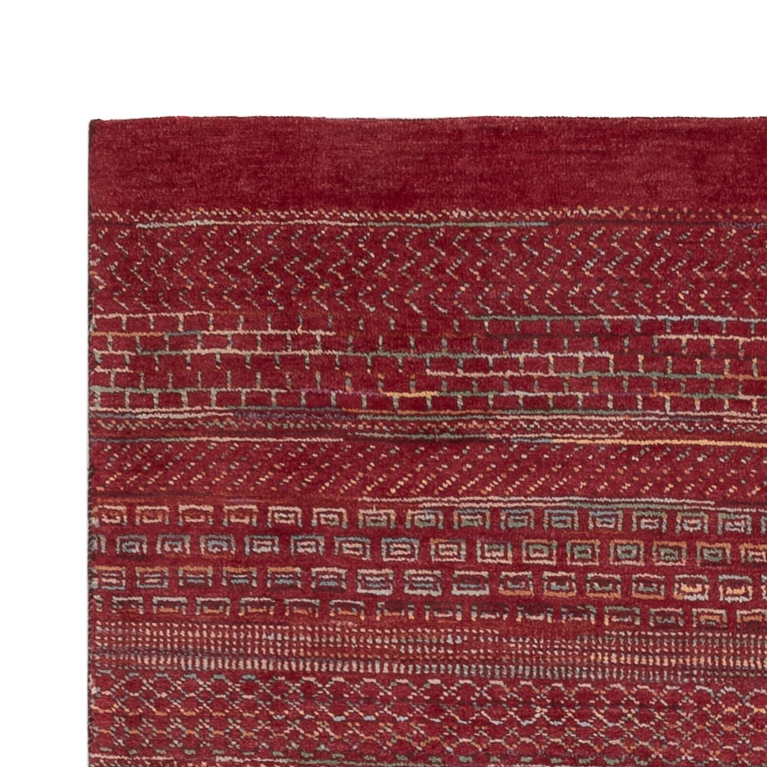 Gabbeh-tæppe - Loribaft Indus - 192 x 122 cm - rød