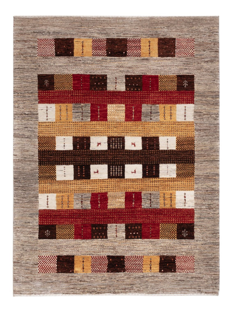 Gabbeh-tæppe - Loribaft Indus - 193 x 145 cm - flerfarvet