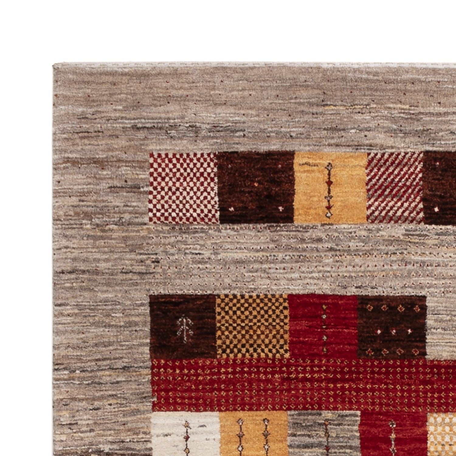 Gabbeh-tæppe - Loribaft Indus - 193 x 145 cm - flerfarvet