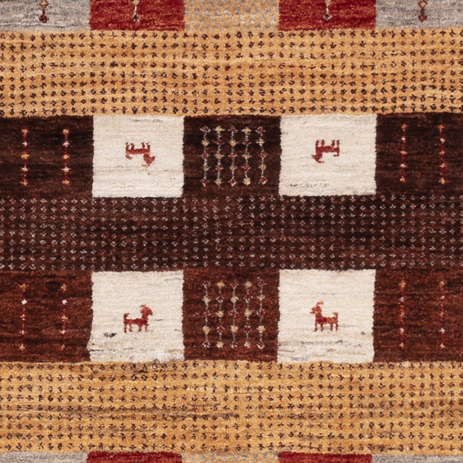 Gabbeh-tæppe - Loribaft Indus - 205 x 150 cm - flerfarvet