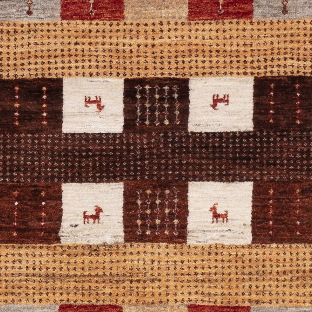 Gabbeh-tæppe - Loribaft Indus - 205 x 150 cm - flerfarvet