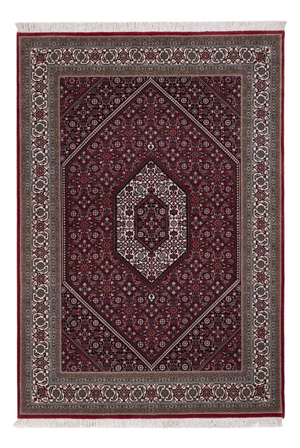 Orientalsk tæppe - Bijar - Indus - 200 x 142 cm - mørkebrun