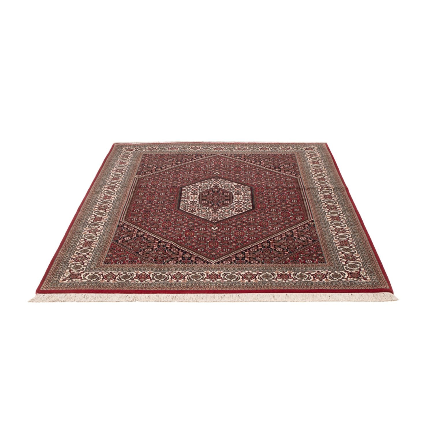 Orientalsk tæppe - Bijar - Indus - 204 x 145 cm - mørkebrun