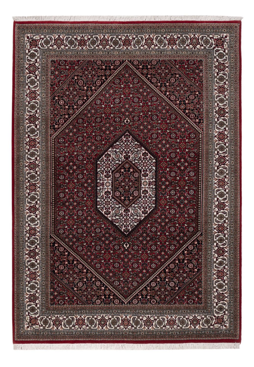 Orientalsk tæppe - Bijar - Indus - 202 x 138 cm - mørkebrun