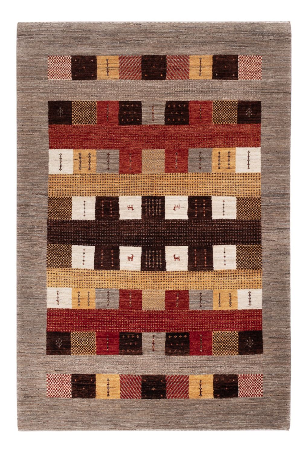 Gabbeh-tæppe - Loribaft Indus - 216 x 147 cm - flerfarvet