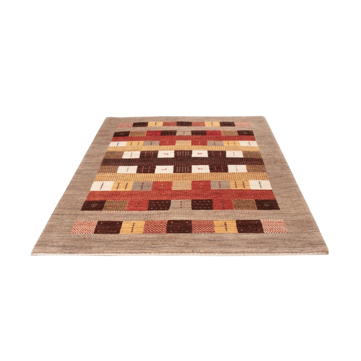 Gabbeh-tæppe - Loribaft Indus - 216 x 147 cm - flerfarvet
