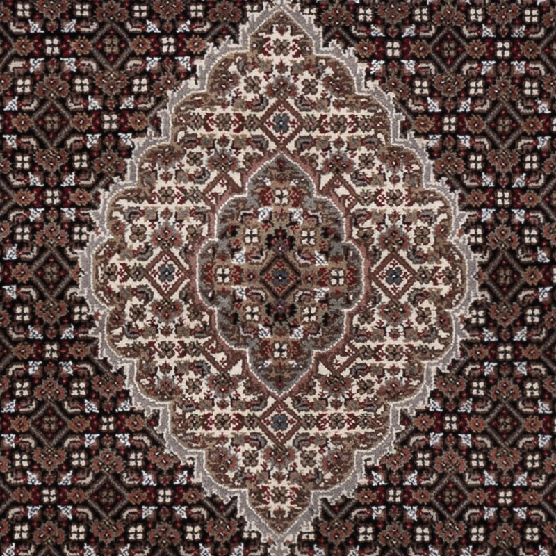 Orientalsk tæppe - Tabriz - 196 x 141 cm - mørkegrå