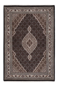 Orientalsk tæppe - Tabriz - 204 x 141 cm - mørkegrå