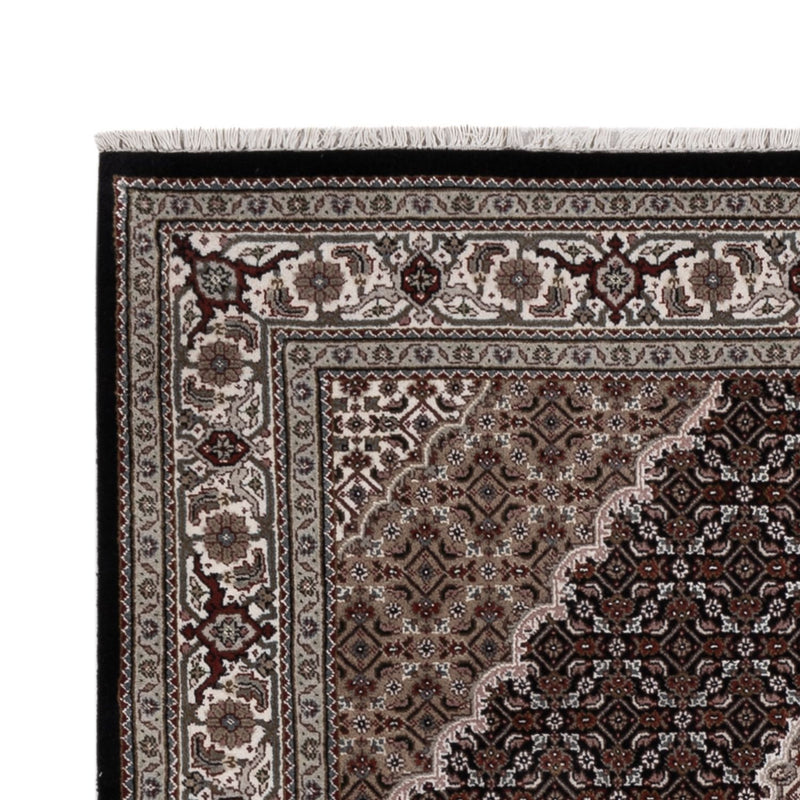 Orientalsk tæppe - Tabriz - 204 x 141 cm - mørkegrå