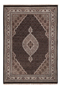 Orientalsk tæppe - Tabriz - 204 x 142 cm - mørkegrå