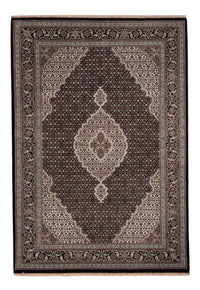 Orientalsk tæppe - Tabriz - 205 x 143 cm - mørkegrå