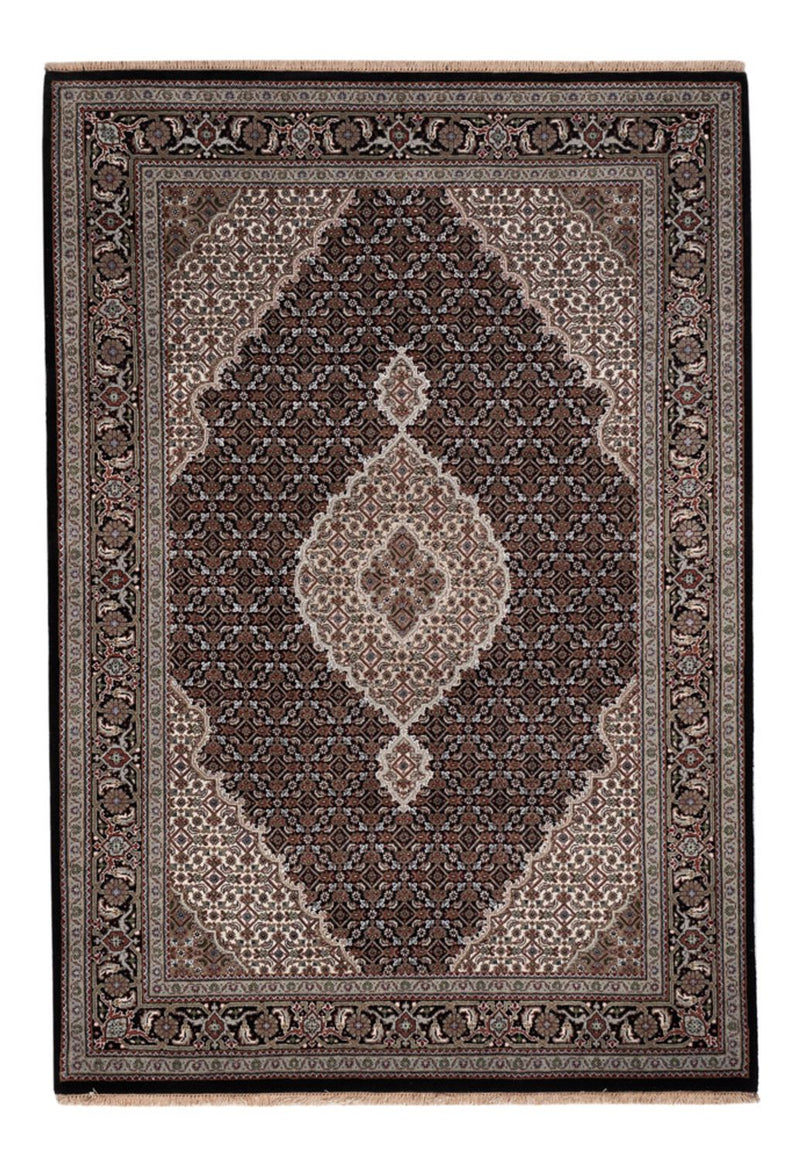 Orientalsk tæppe - Tabriz - 205 x 143 cm - mørkegrå