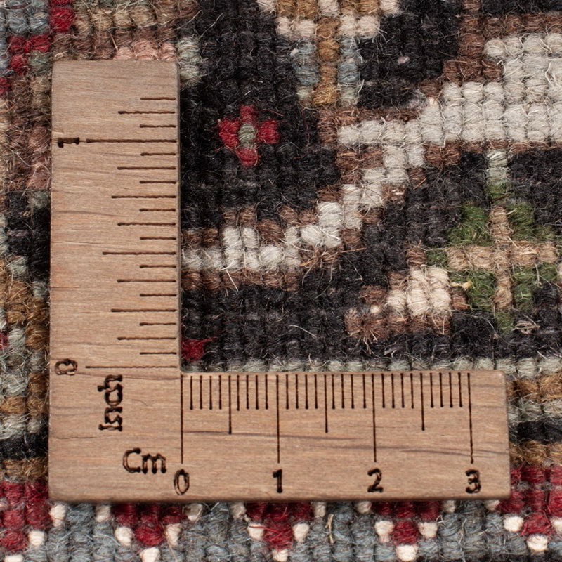 Orientalsk tæppe - Tabriz - 205 x 143 cm - mørkegrå