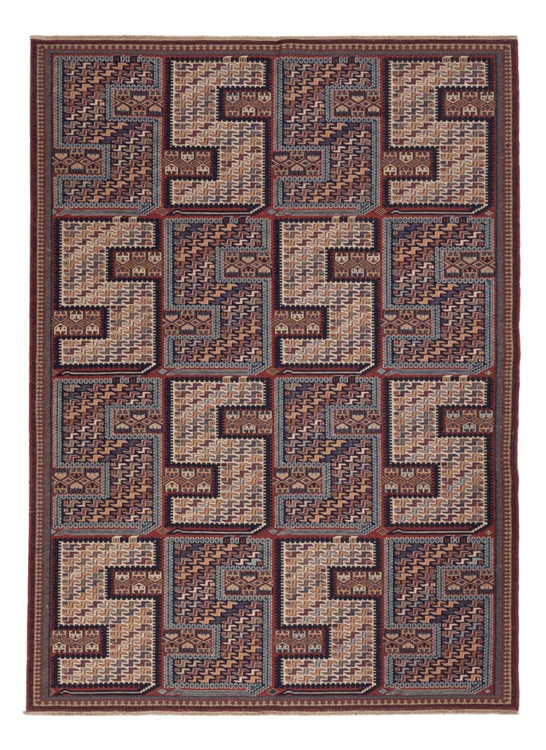 Kelim-tæppe - orientalsk - Soumak - 215 x 155 cm - mørk beige