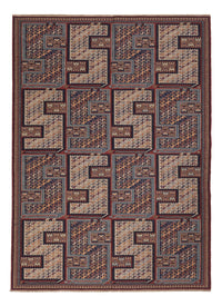 Kelim-tæppe - orientalsk - Soumak - 215 x 155 cm - mørk beige