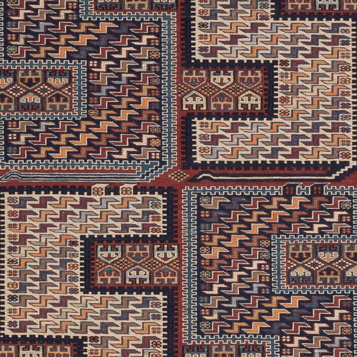 Kelim-tæppe - orientalsk - Soumak - 215 x 155 cm - mørk beige