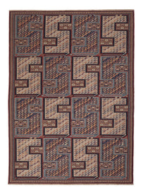 Kelim-tæppe - orientalsk - Soumak - 216 x 152 cm - mørk beige