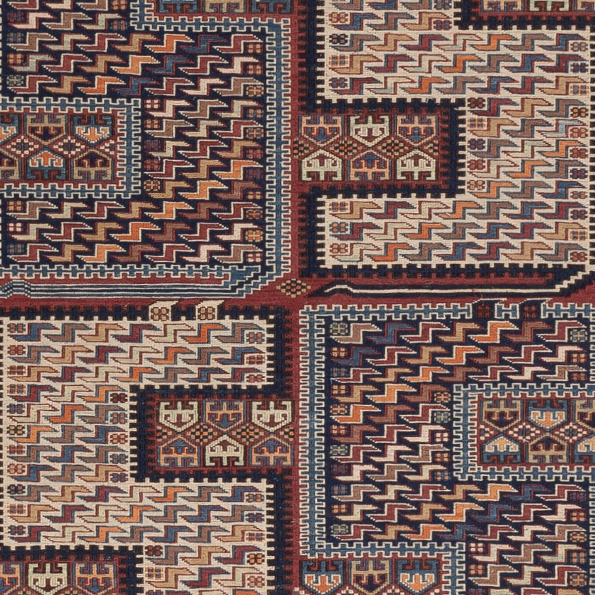 Kelim-tæppe - orientalsk - Soumak - 216 x 152 cm - mørk beige