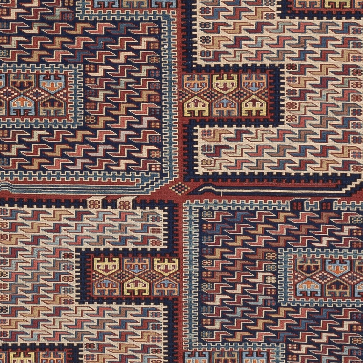 Kelim-tæppe - orientalsk - Soumak - 205 x 166 cm - mørk beige