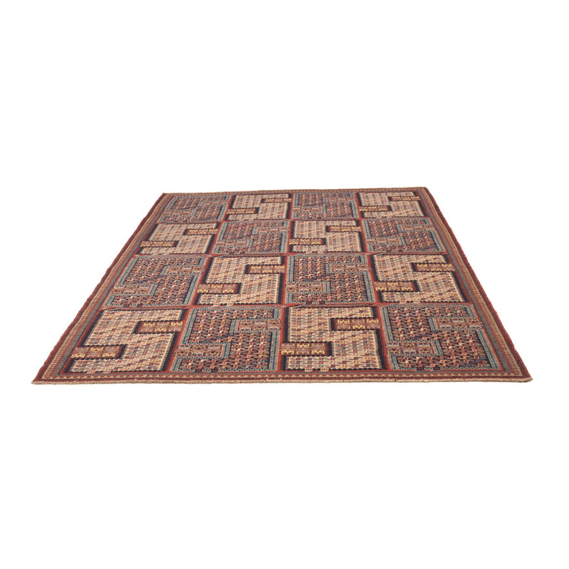 Kelim-tæppe - orientalsk - Soumak - 205 x 166 cm - mørk beige
