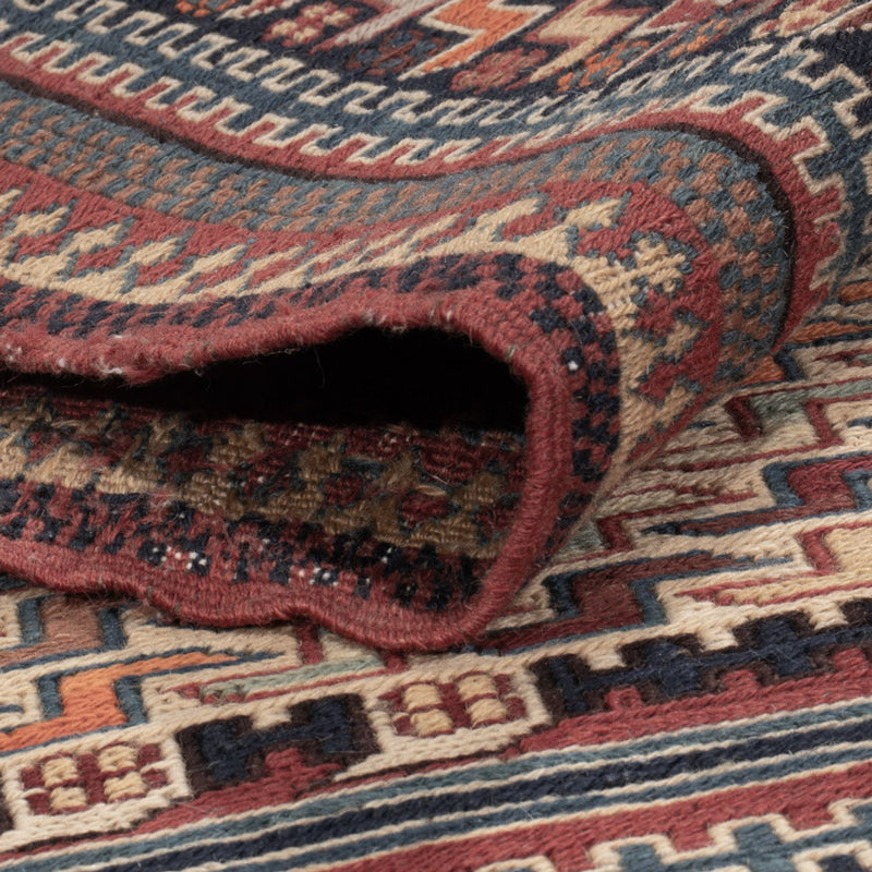 Kelim-tæppe - orientalsk - Soumak - 209 x 166 cm - mørk beige
