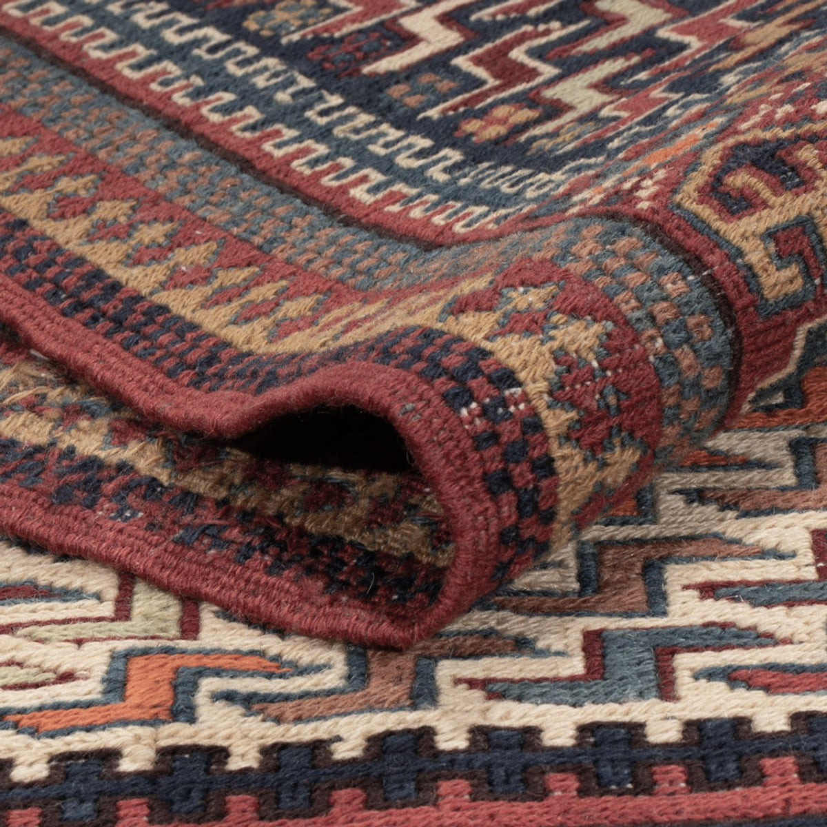 Kelim-tæppe - orientalsk - Soumak - 215 x 159 cm - mørk beige