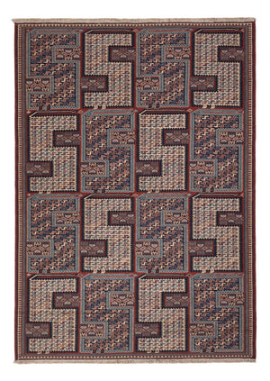 Kelim-tæppe - orientalsk - Soumak - 223 x 156 cm - mørk beige