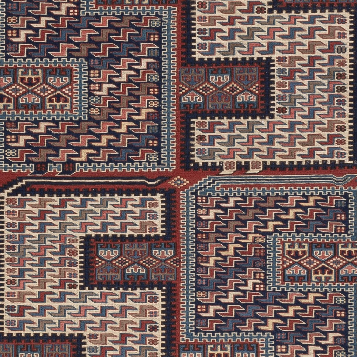 Kelim-tæppe - orientalsk - Soumak - 223 x 156 cm - mørk beige