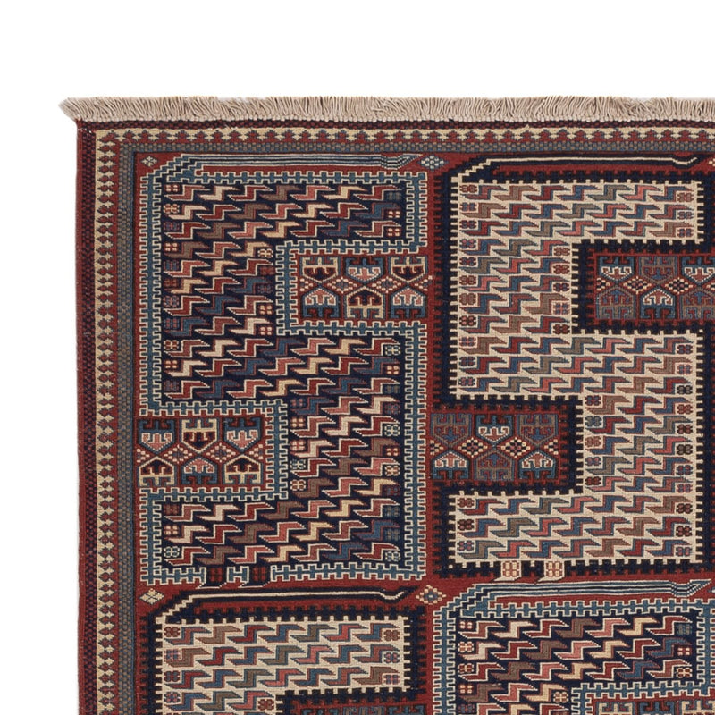 Kelim-tæppe - orientalsk - Soumak - 223 x 156 cm - mørk beige