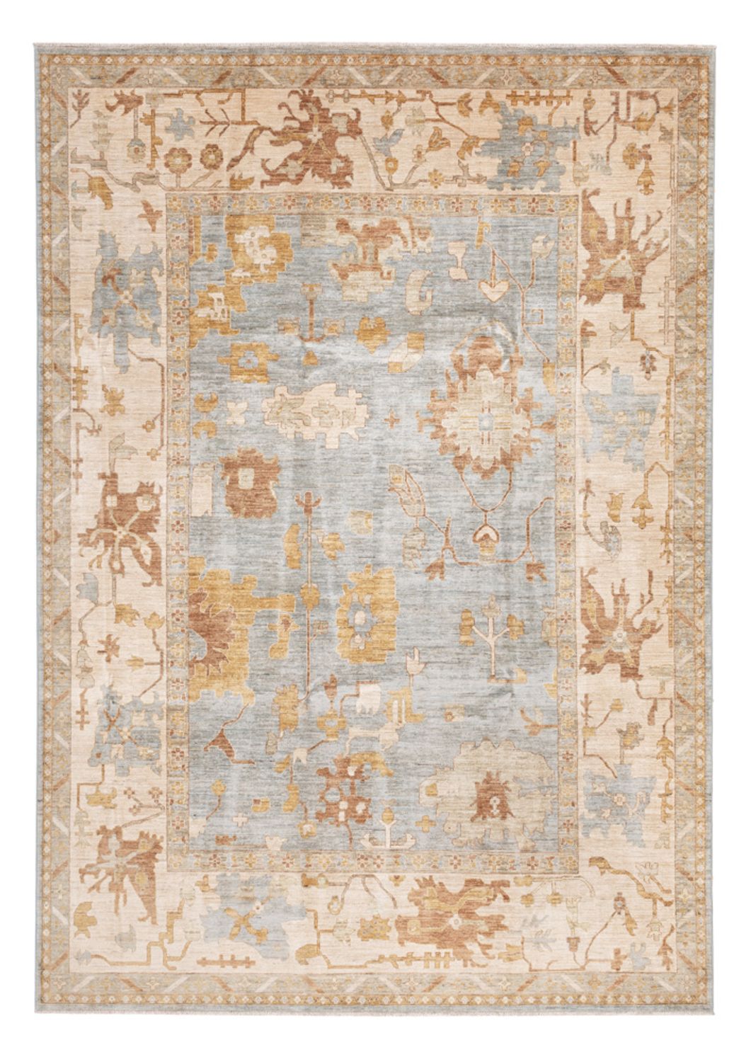 Ziegler Carpet - Usak - 348 x 246 cm - lyseblå