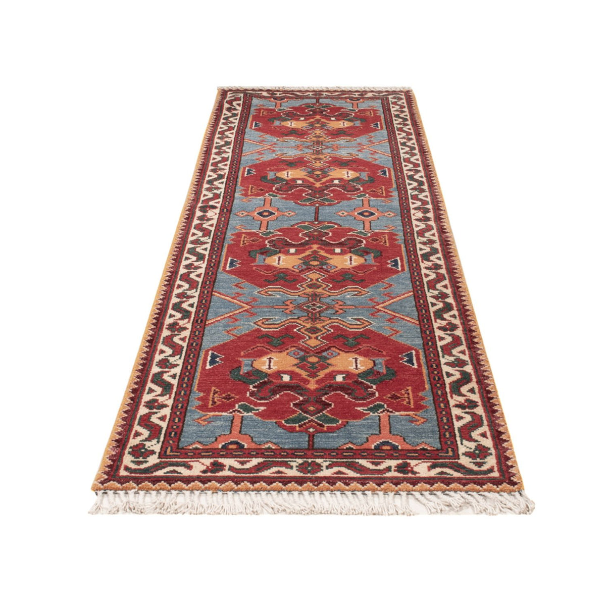 Løber Ziegler Carpet - Kazak - 287 x 77 cm - blå