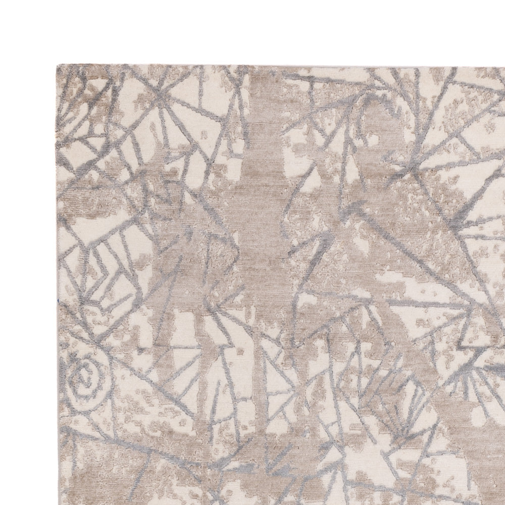 Designer tæppe - 245 x 175 cm - lysegrå