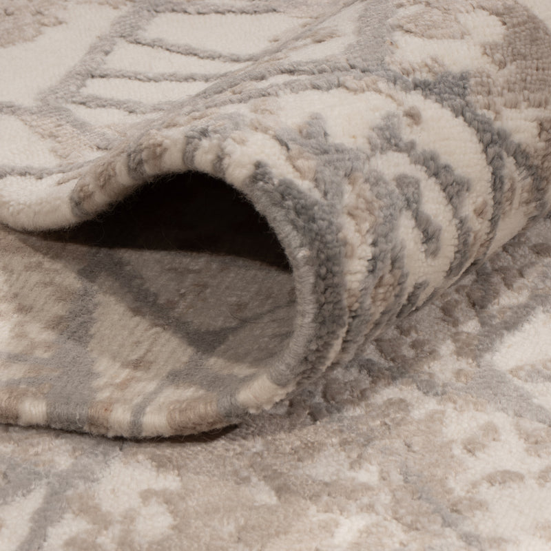 Designer tæppe - 245 x 175 cm - lysegrå